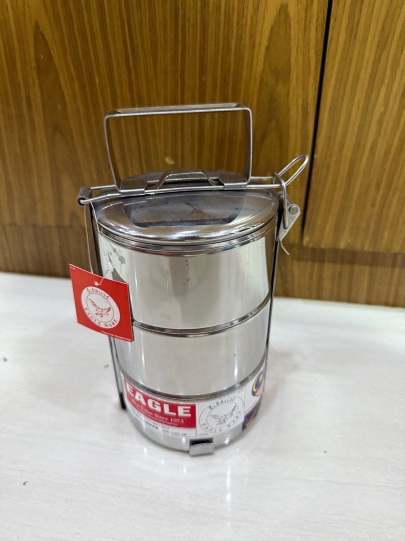 Eagle stainless steel tiffin (Category: Cookware & Accessories) located in Manila. Submitted by declutteringitems2024 (Listing ID 1381474699, Image 1). Description: Rfs : decluttering.
