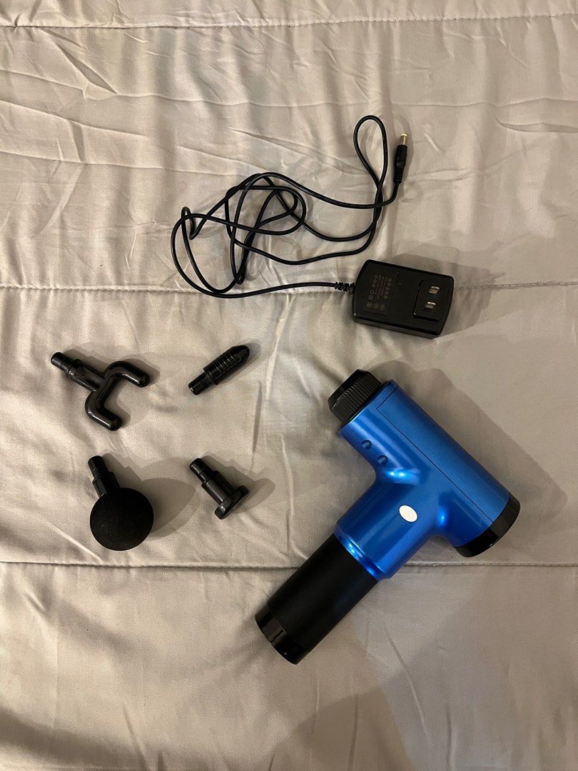 FASCIAL GUN (Category: Massage Devices) located in Bulacan. Submitted by nicolebernardinoo (Listing ID 1381552679, Image 2). Description: Still on good working condition, barely used. It has minimal scratches but not visible. .