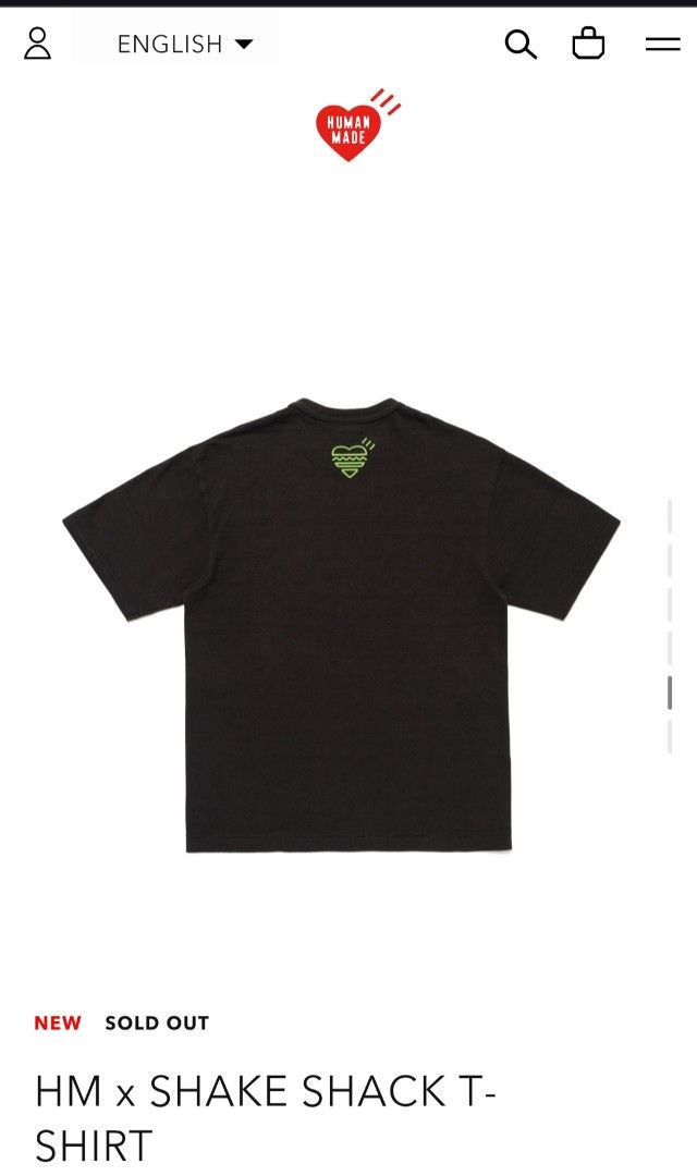 HUMAN MADE X SHAKE SHACK (3XL), Men's Fashion, Tops & Sets