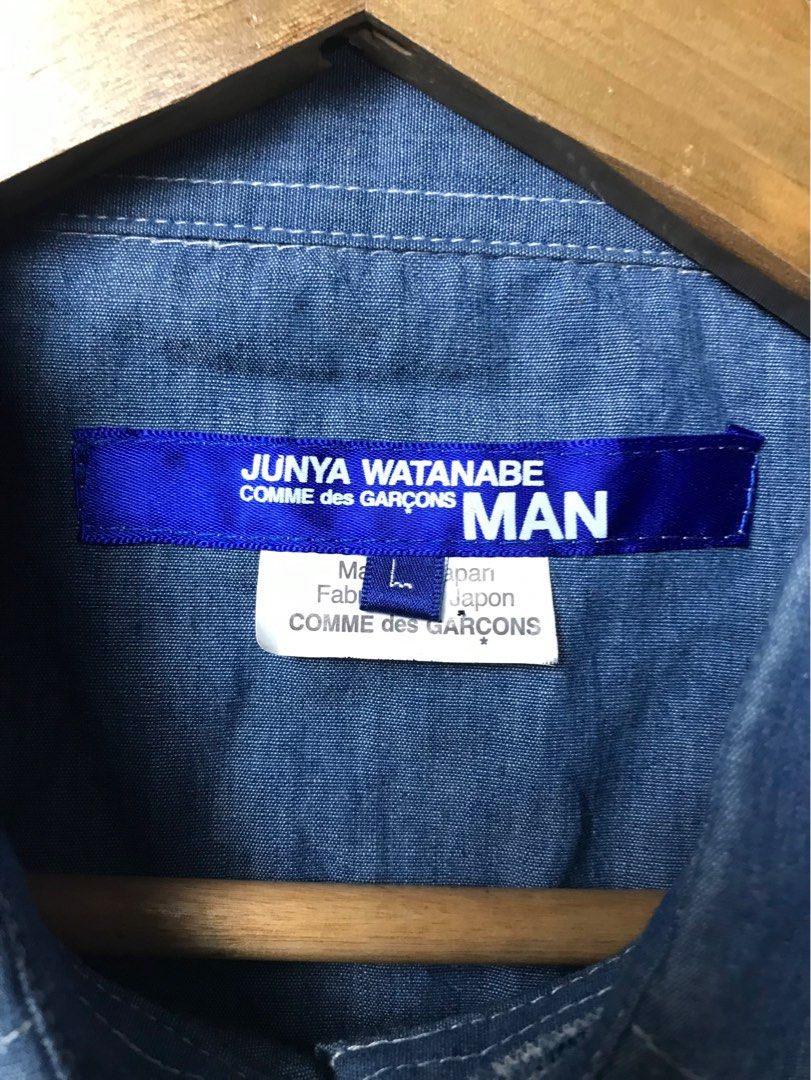 Junya Watanabe Man Paisley Patchwork Button Down (Category: Formal Shirts) located in Cabanatuan. Submitted by cabsygoods (Listing ID 1381647804, Image 3). Description: Junya Watanabe Man Paisley Patchwork Button Down Dimes 20 x 27 inches Very good condition No issue Color rate 9/10 Dm to purchase! 📩.
