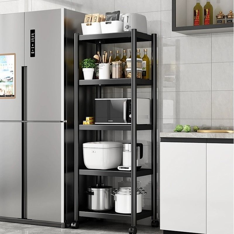 Kitchen storage rack, adjustable partition rack, desktop simple ...