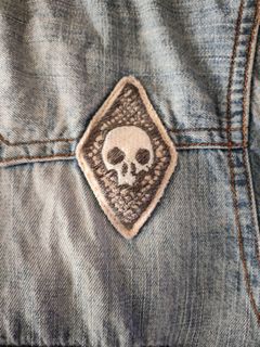 Levi's blue denim shirt (L) rustic 2nd hand look mysterious variant64202894123395110