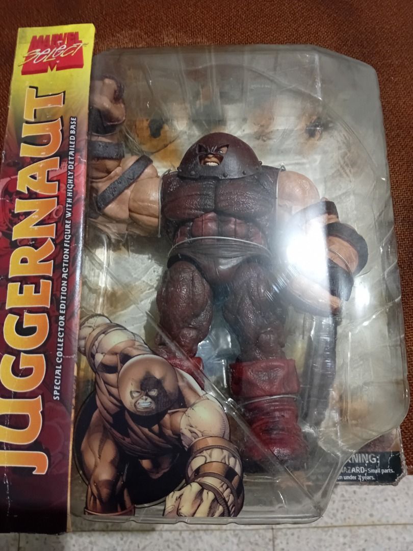 Marvel Select Juggernaut figure (Category: Figurines & Statues) located in Manila. Submitted by paksiwtokwa.paksiwtokwa (Listing ID 1381553256, Image 2). Description: For sale Marvel Select Juggernaut action figure MISB Box side has issue shown on pic 3800php.