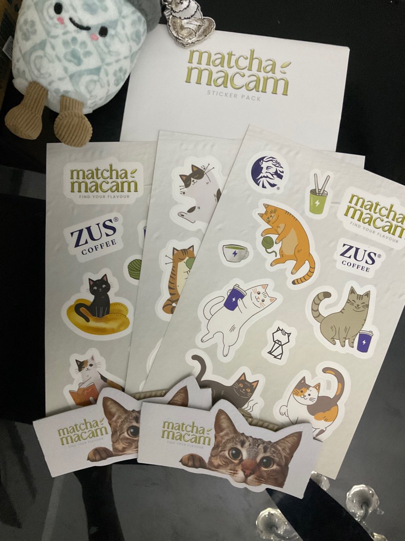 MATCHA MACAM STICKER PACK, Hobbies & Toys, Collectibles & Memorabilia ...
