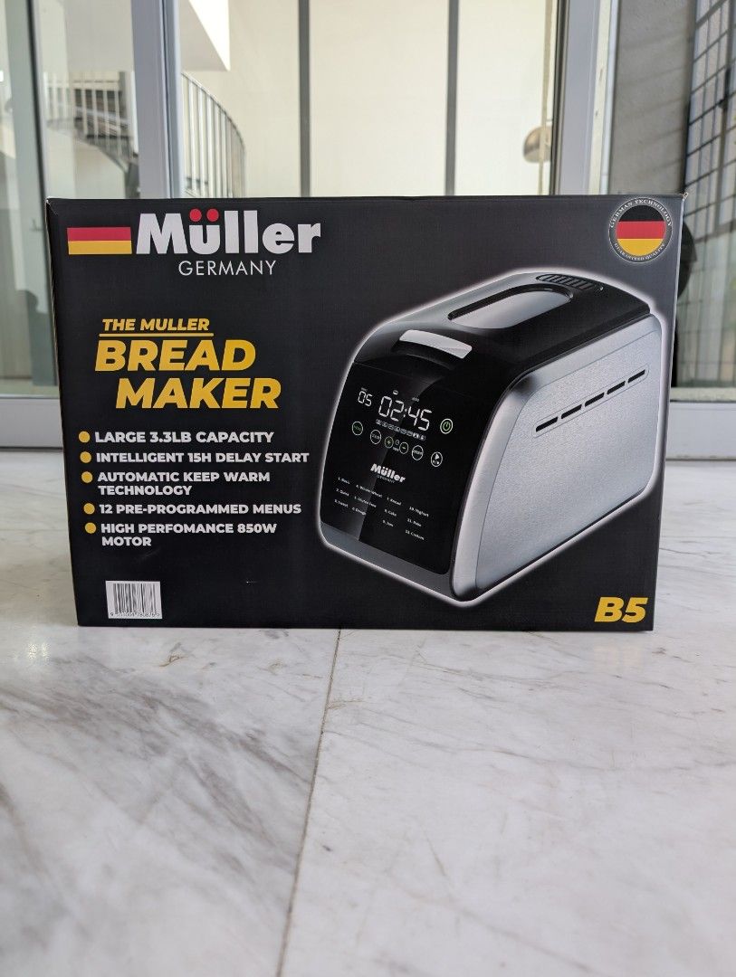 Muller Bread Maker (Category: Breadmakers) located in Kuala Lumpur. Submitted by khaleelmit80886 (Listing ID 1381569672, Image 1). Description: Used twice KL only.