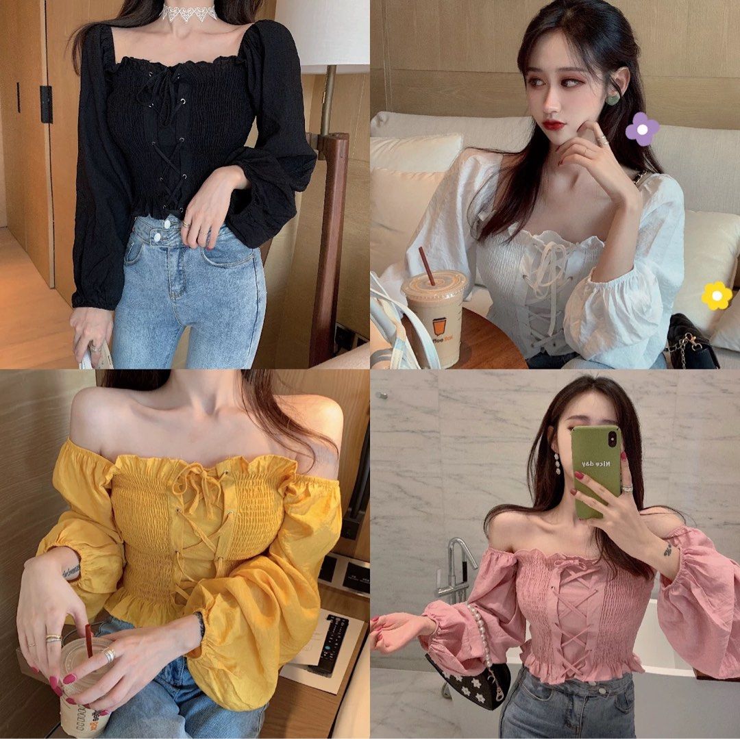 Offshoulder (Category: Longsleeves) located in Kajang. Submitted by juneee913 (Listing ID 1381573622, Image 3). Description: S to L Stretchable and really nice for any outfits .