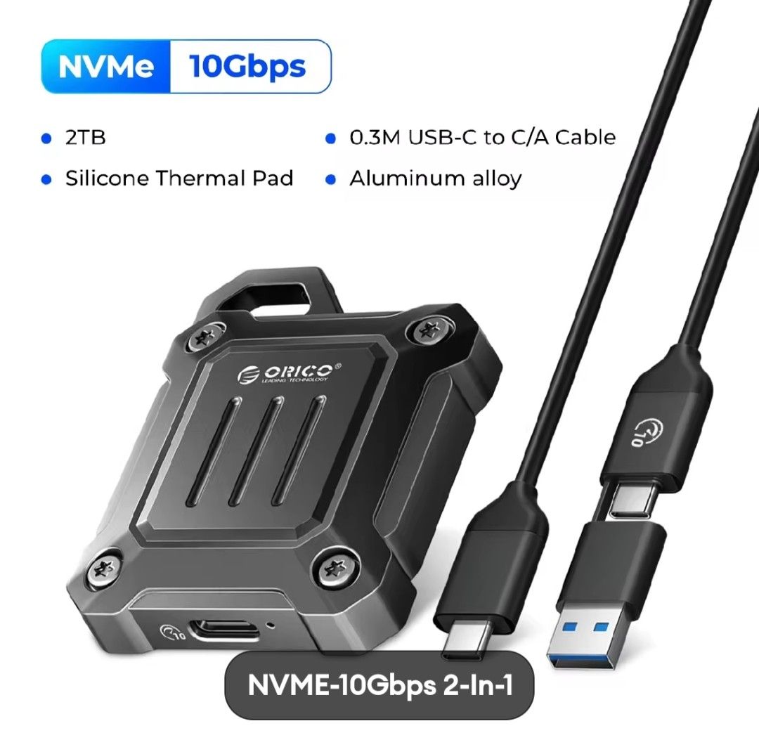 ORICO NVMe SSD Enclosure - 10Gbps Blazing Speed63220748303235111
