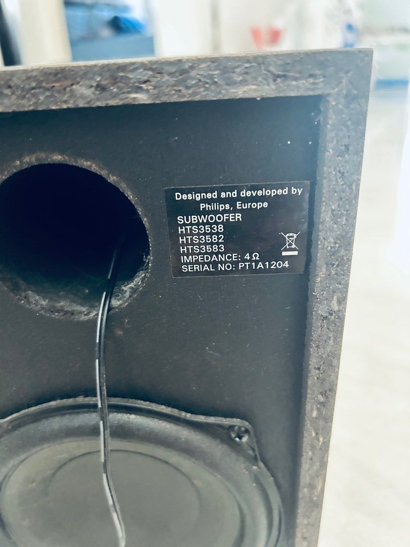 Philips 5.1 Home Theatre Speakers (HTS3538) – Subwoofer + Tallboys + Mini Speakers63205307165059113