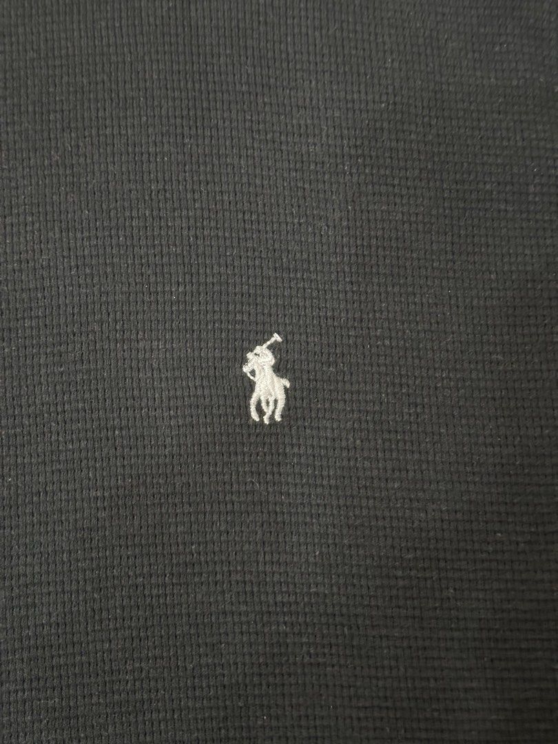 Polo Ralph Lauren Black Waffle Tshirt (Category: Tshirts & Polo Shirts ) located in Daet. Submitted by nnnicestuff (Listing ID 1381606366, Image 3). Description: Kindly read all info on this listing. Off/legit. Thrifted. Dimes: 19.5x28 Size on tag: Large - Shipping from Daet in Camarines Norte/Bicol through J&T/LBC/JRS. - Shipping schedule: Wednesday and Monday only. - MOP: BPI or GoTyme only Reminders: - I don’t source clothes/items to sell. The