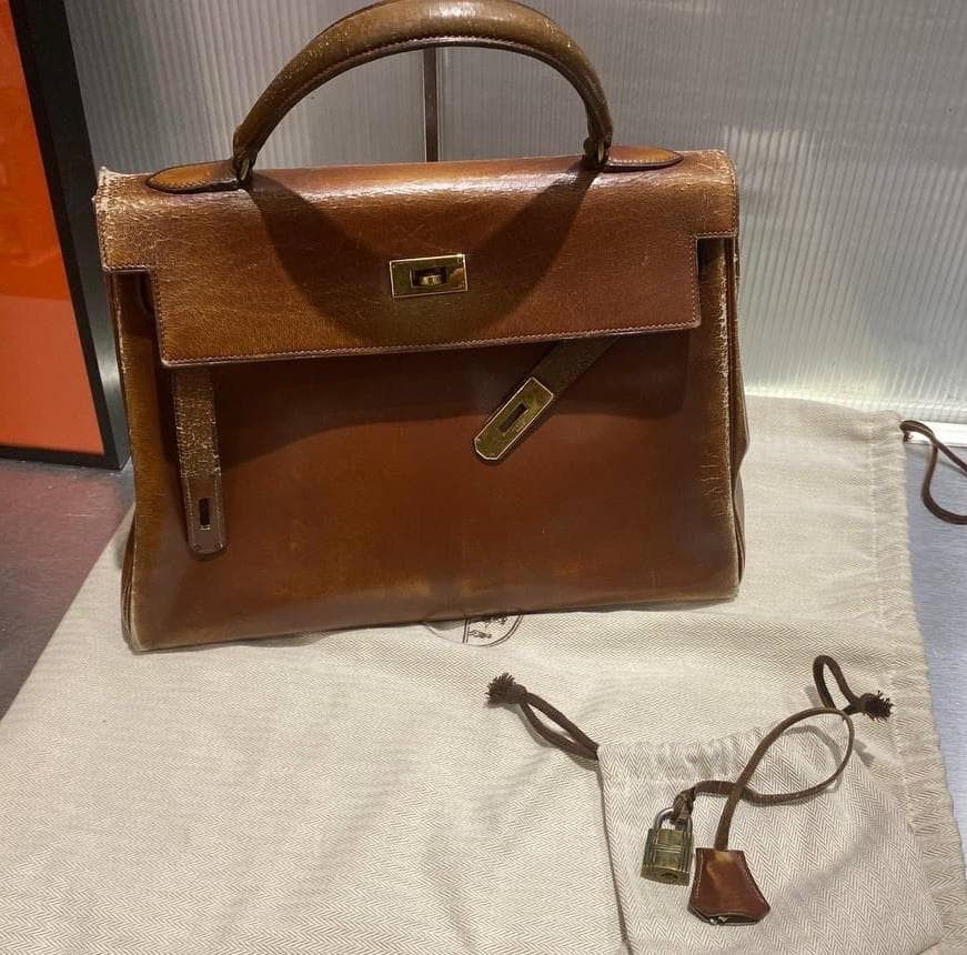 Vintage Kelly 32 PRELOVED HERMES Vintage Kelly 32 Noisette