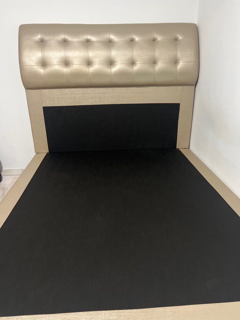 Queen Size Bed Frame with Headboard