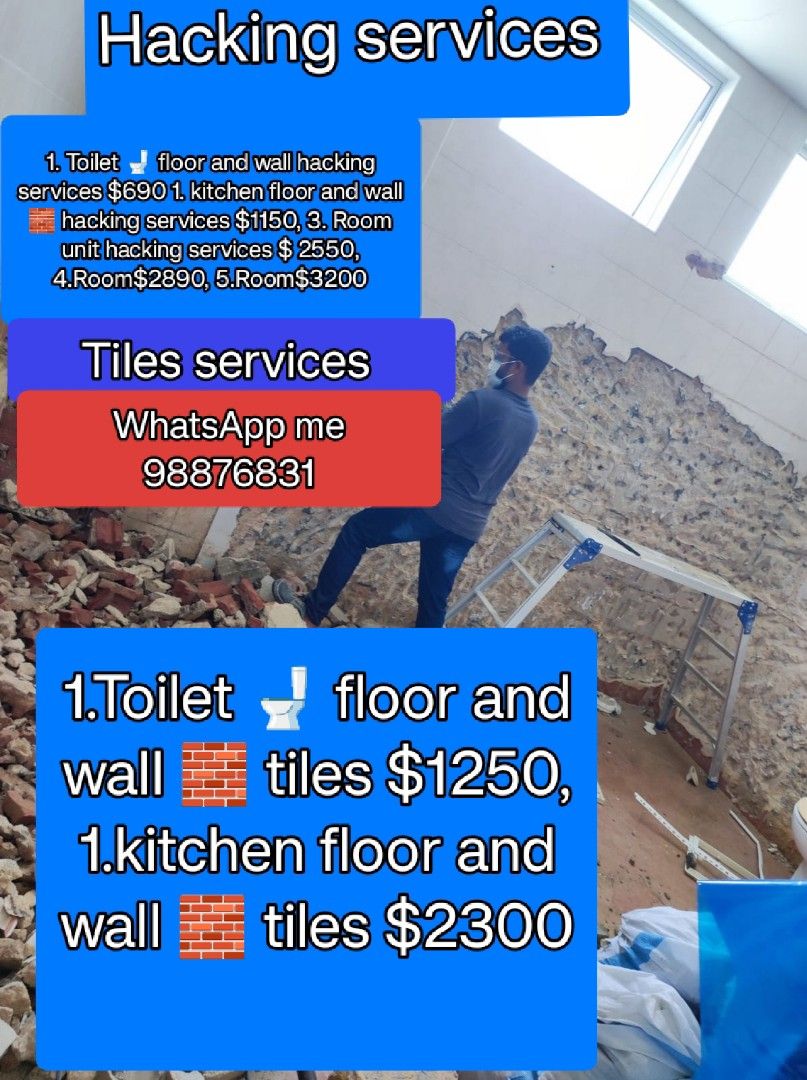 Reno works/  Home makeover/Home Renovation/Tiling/wall Plastering services/HDB/ condo/ Landed/Contractor/Cheap/ Good workmanship/ professional/ Reliable/Certified63109553185665112