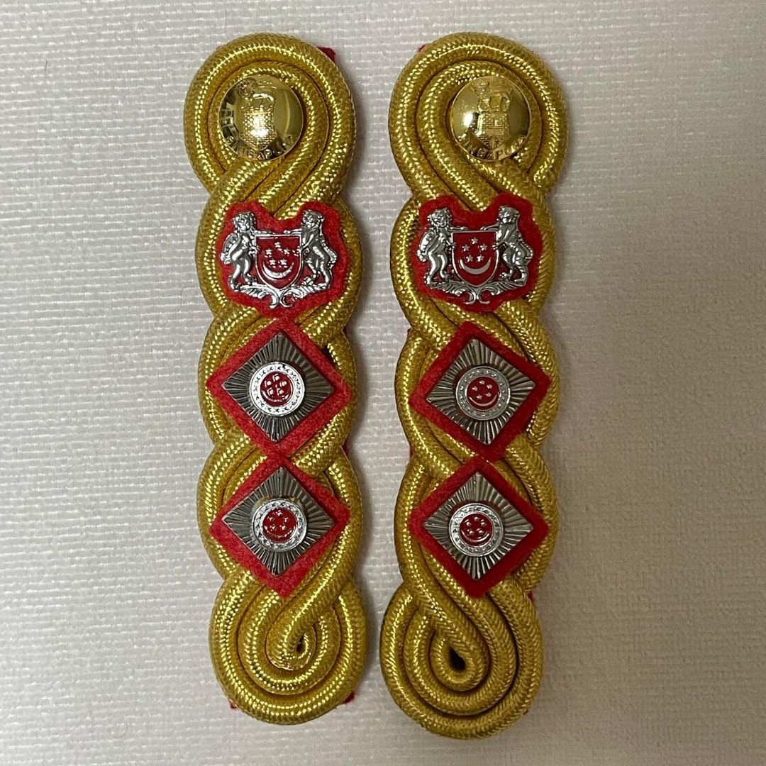 SG60 SINGAPORE SAF COLONEL COLONIAL RANK 2 PIPS 1 CREST OG COLONEL ...