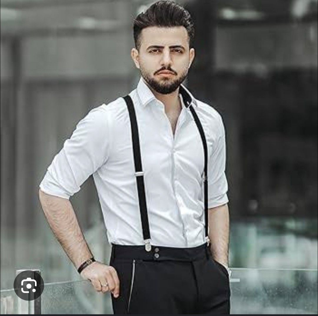 suspenders, adult, garterized/stretchable (Category: Accessory Holder, Box & Organizers) located in Mandaluyong City. Submitted by posiec (Listing ID 1351710434, Image 1). Description: good condition like new garterized/stretchable adjustable leather trim stainless hardware.