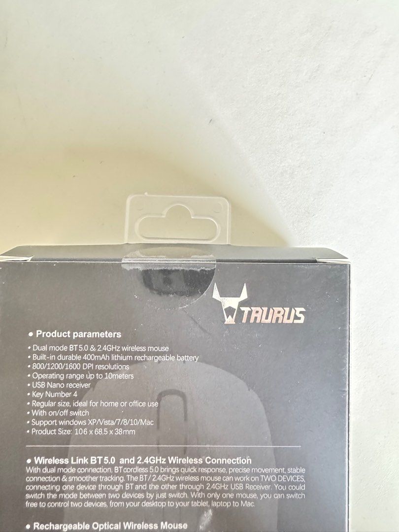 Taurus E-WM09 BT Wireless Mouse - Brand New63221796233603112