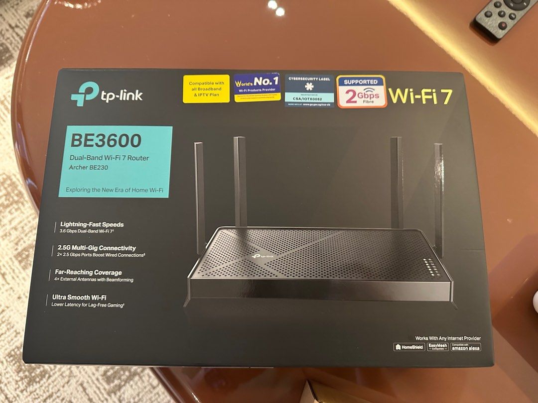 TP-Link BE3600 Dual-Band Wi-Fi 7 Router63204149634307110