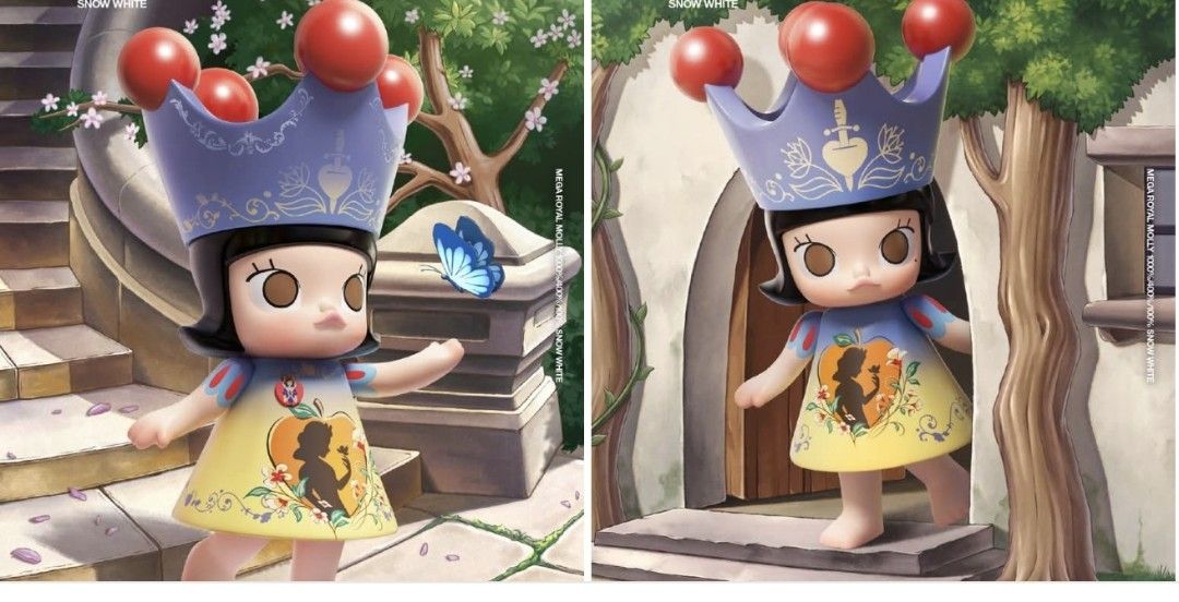 その他 MEGA  MOLLY 400% Snow White MEGA ROYAL MOLLY 400% Snow White - POP MART (Portugal)