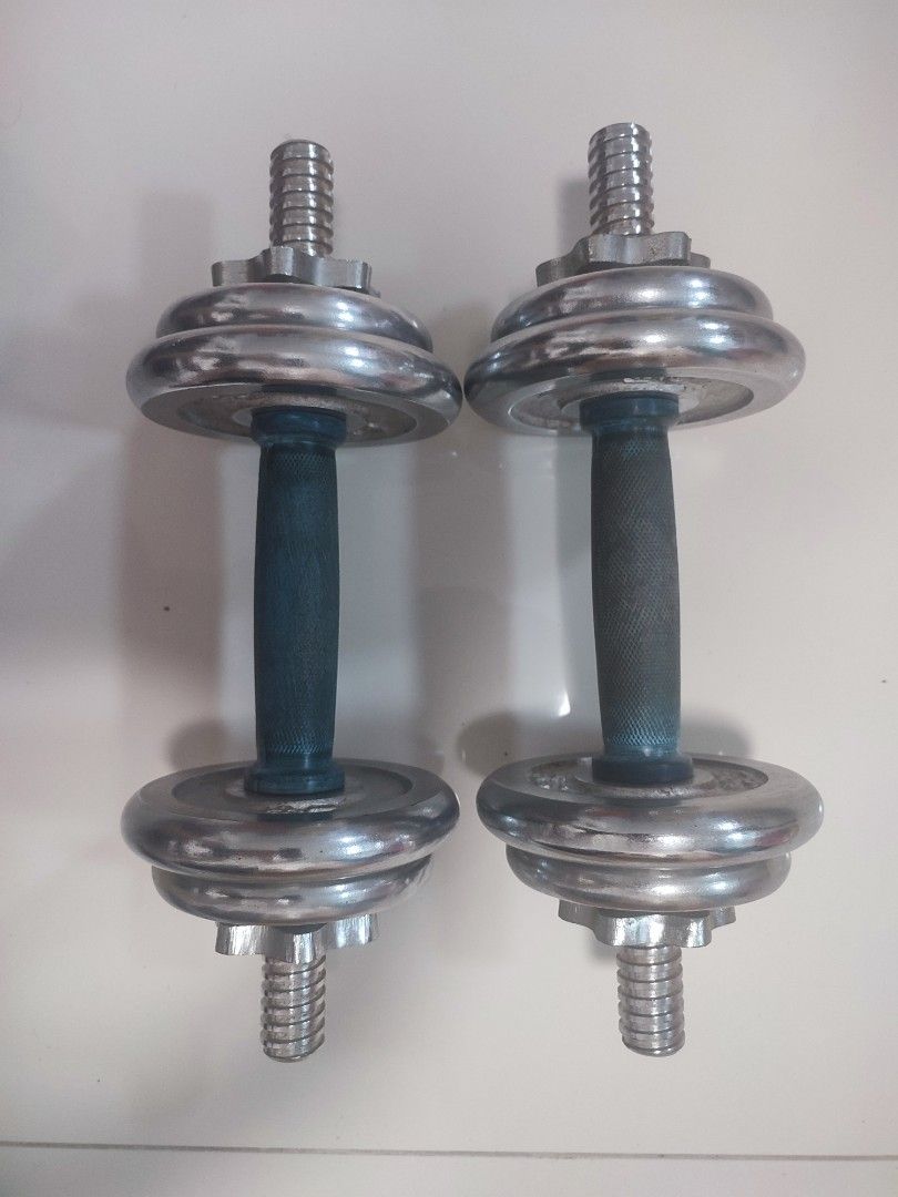 5kg Dumbbells at admiralty (Category: Weights & Dumbbells) located in Singapore. Submitted by trynow201802314 (Listing ID 1378275267, Image 1). Description: dumbbells, 5kg each at admiralty, 4x1.6kg, 4x0.8kg.
