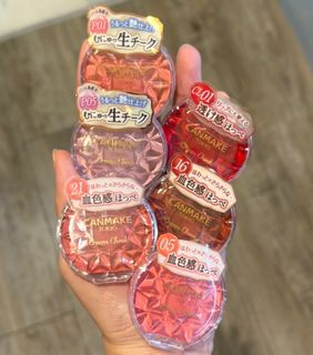 日本 CANMAKE 夢幻兩用 胭脂膏 / 唇彩 CL01 P01 P05 16 21 05 色號64242680198913110