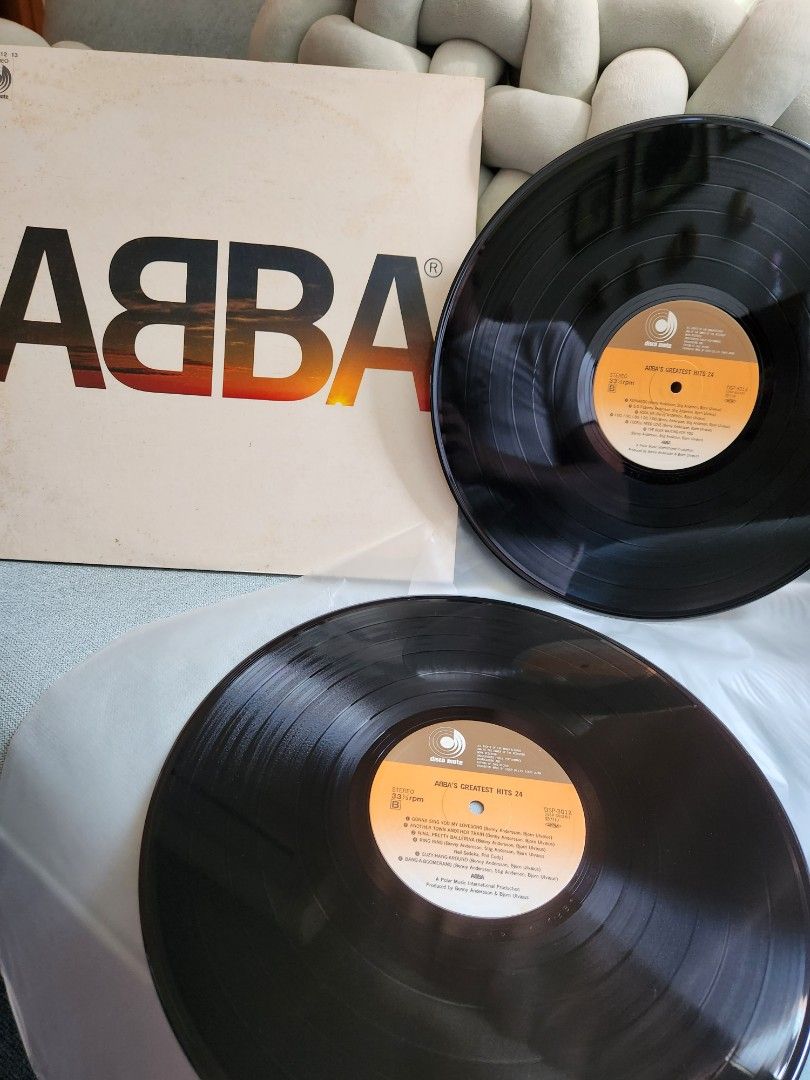ABBA Greatest Hits Double LP Vinyl Records (Category: Vinyls) located in Manila. Submitted by racz03 (Listing ID 1378333332, Image 1). Description: ABBA Greatest Hits, LP Vinyl Records. Double LP The Vinyl is in Mint Condition. Japan Pressed.