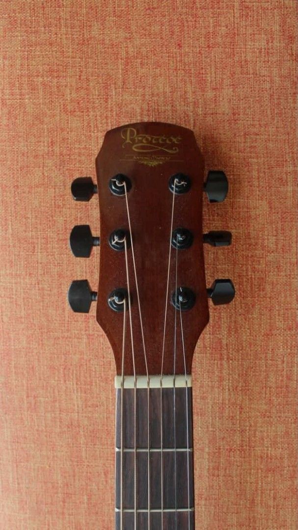 acoustic Guitar (Category: Musical Instruments) located in Makati City. Submitted by maemae77 (Listing ID 1378202835, Image 3). Description: Purchased and set up by guitar pusher protégé acoustic guitar MAGANDA TUNOG RFS: For medical bills well set up with guitar cover capo guitar stap negotiable.