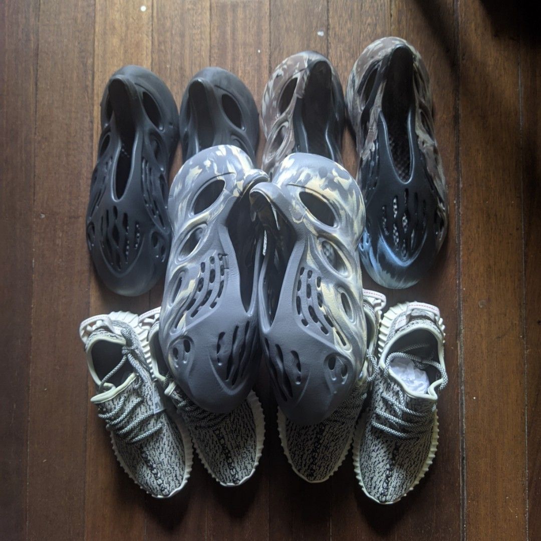 Adidas Aspack (Category: Sneakers) located in Dasmarinas. Submitted by _thrift.lang_ (Listing ID 1378234787, Image 2). Description: Adidas Yeezy 350 & Foam Runner Size 37,38,sold42,sold44,sold45 2800 Dasmariñas Cavite Meet up or Delivery.