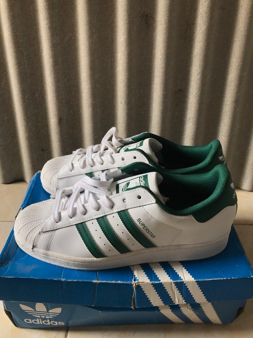 Sepatu Adidas Adidas Superstar Vintage White Green Adidas
