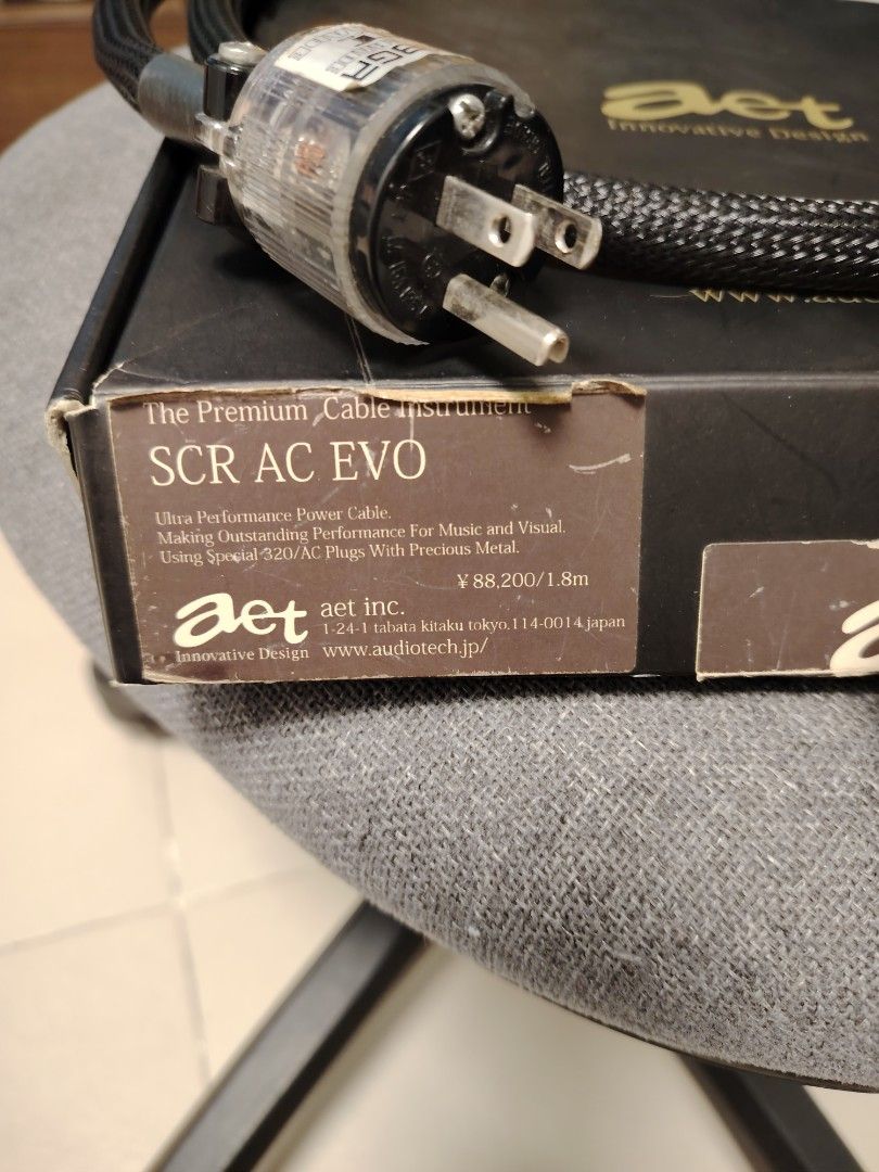 ケーブル・シールド AET PSE-018GR/PSE-320GR SCR AC/SP EVO AET SCR AC/SP EVO 1.2M 電源ケーブル