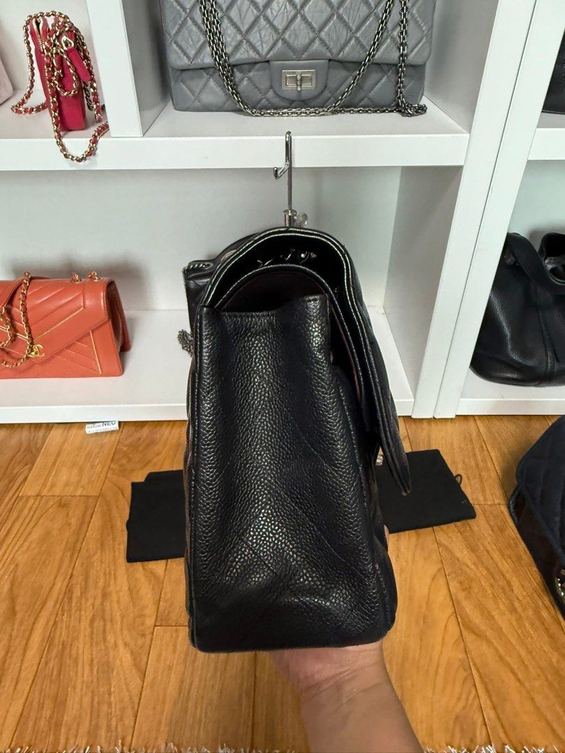 Authentic Chanel Classic jumbo red interior Double flap (Category: Luxury Bags & Wallets) located in Quezon City. Submitted by jhaediah (Listing ID 1378195397, Image 3). Description: Classic jumbo red interior Double flap Series 17 With dust bag paper bag hologram free pabitbit korea.
