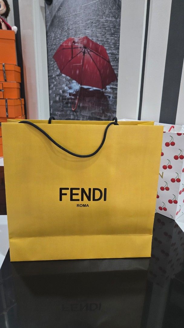 AUTHENTIC Fendi Paperbag (Category: Luxury Bags & Wallets) located in Manila. Submitted by primrepublic (Listing ID 1378172067, Image 2). Description: Authentic fendi paper bag (BIG) 42 x 42 cm.