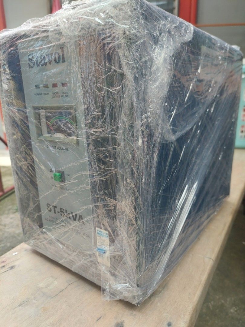 AVR automatic voltage regulator (Category: Electrical, Adaptors & Sockets) located in Quezon City. Submitted by luckypenguin_894118 (Listing ID 1378284378, Image 3). Description: STAVOL AVR with time delay 5KVA 5000watts servo motor.