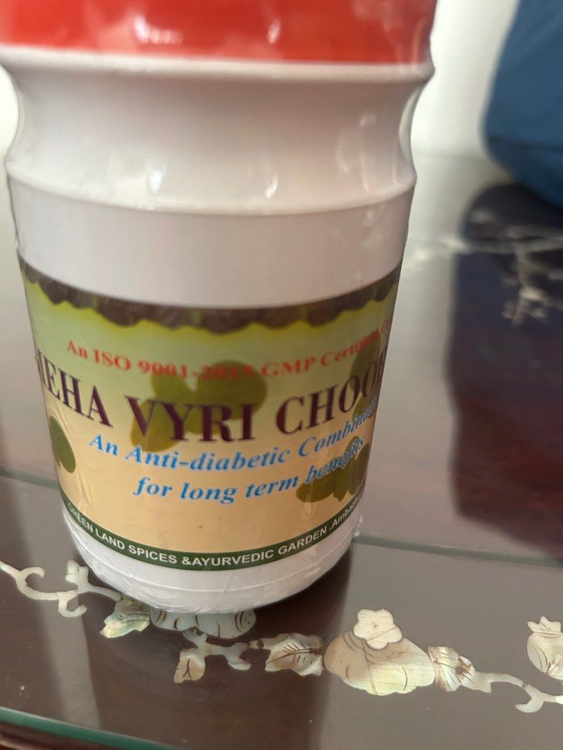 Ayurvedic origin of Munnar Kerala. (Category: Vitamins & Supplements) located in Singapore. Submitted by salafiyah (Listing ID 1378275767, Image 1). Description: Maha yeri for diabetes or pre diabetes Very useful can stop your diabetes medications..