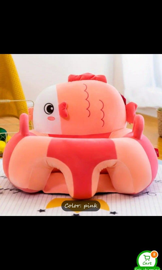 Baby Sofa/Training Chair (Category: Kids Tables & Chairs) located in Manila. Submitted by dadupaya67136 (Listing ID 1378322750, Image 1). Description: Almost new, pure cotton non slip sofa chair for baby 4 months and above. RFS: Decluttering.