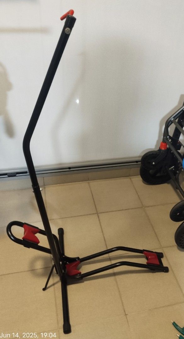 Bicycle Vertical Rack (Category: Parts & Accessories) located in Singapore. Submitted by cheokas (Listing ID 1378203415, Image 1). Description: - Good condition, lightly used. - for storing mountain or road bike veritically - Easy to assemble. - Convenient to store..