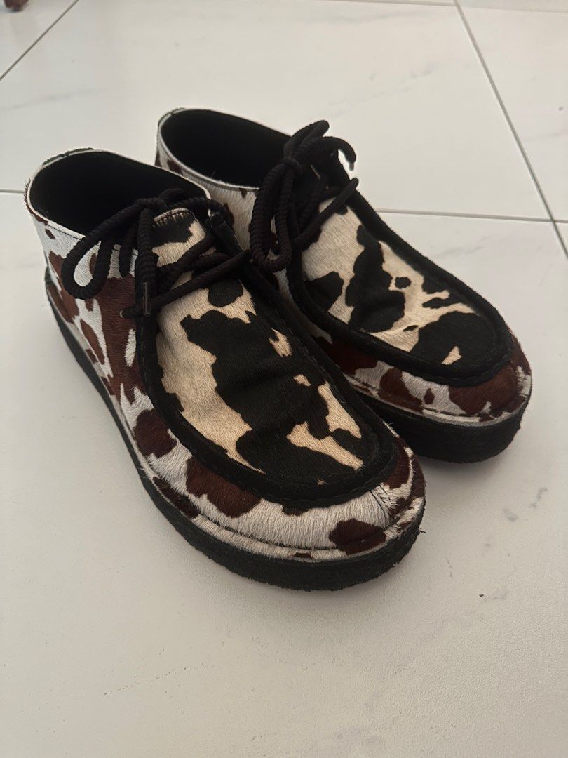 【未使用】BRAIN DEAD ✖️ CLARKS DESERT NOMAD Brain Dead x Clarks Desert Nomad - Cow Print