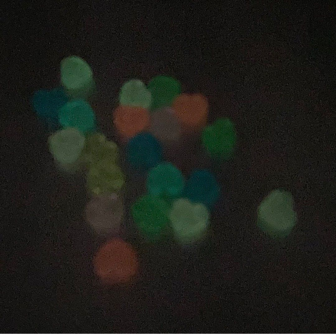Candy colorful smiley face heart shaped beads (glow in the dark) 20pcs (Category: Craft Supplies & Tools) located in Singapore. Submitted by wildflowerlemonade (Listing ID 1378228231, Image 3). Description: 20 pcs in a packet. BN heart shaped smiley face beads, brand new for craft/ cute accessories and friendship bands making. Recharge with sunlight for beads to glow in the dark Size: 1cm x 1cm, thickness 0.5cm 8 different colors (all colors incl