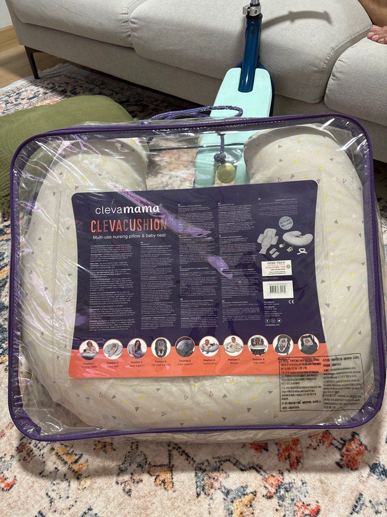 Clevamama nursing pillow (Category: Breastfeeding & Bottle Feeding) located in Singapore. Submitted by a_nnn (Listing ID 1378261383, Image 2). Description: Cover is washable! Pick up only.