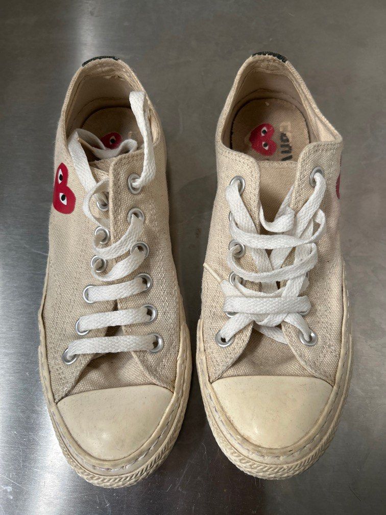 Converse Chuck 70 x Comme des Garcons Play Sneakers White With Red  Size