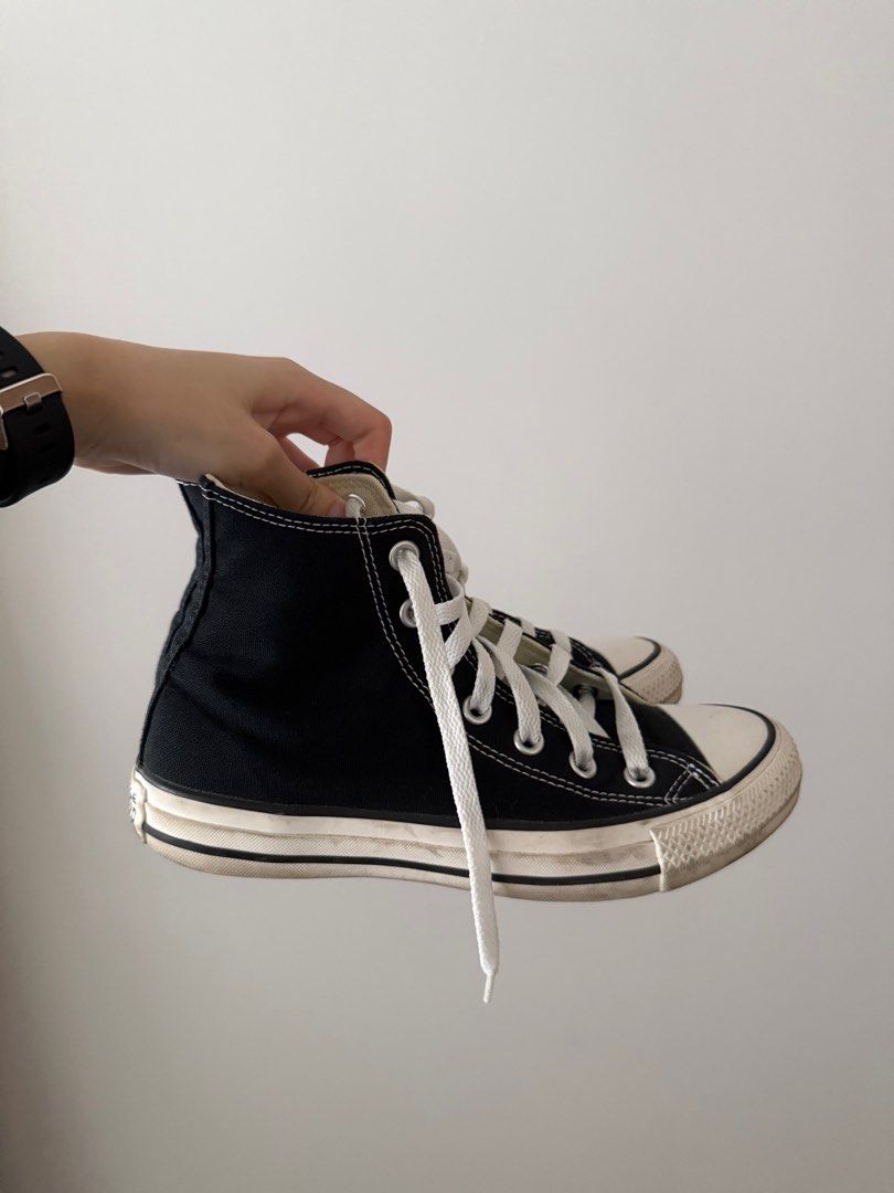 Converse Chuck Taylor All Star High Top Black, Women's Fashion