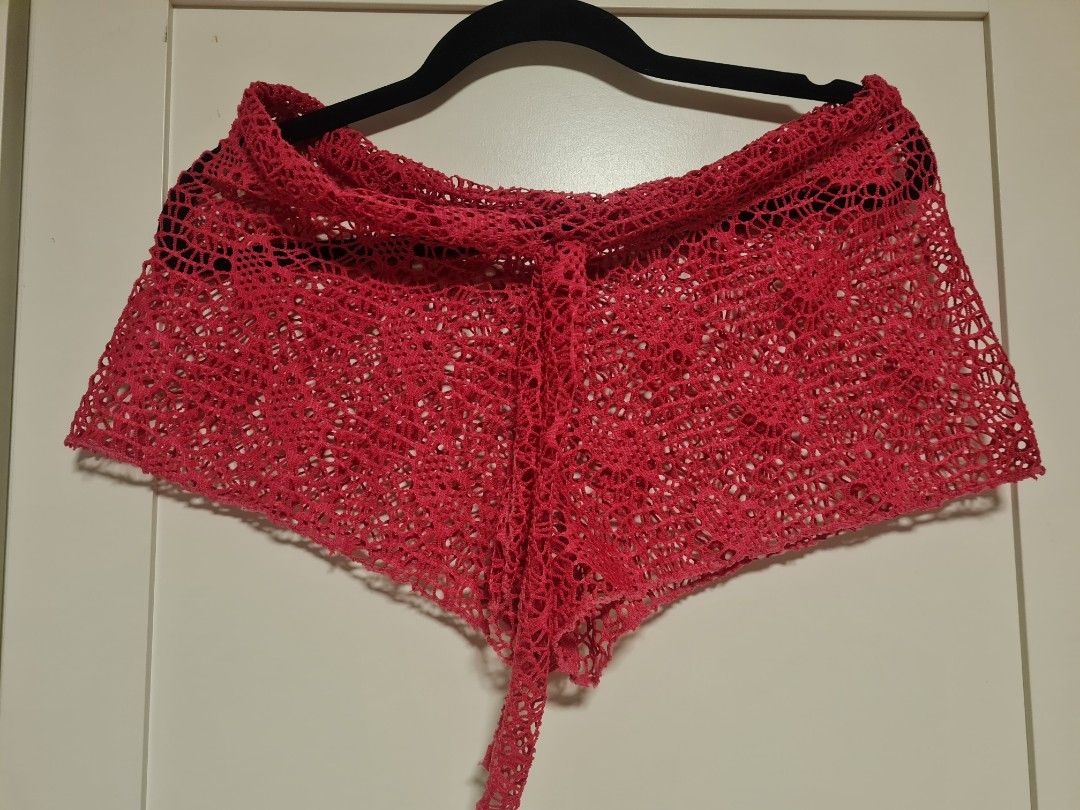 Coverup short swimwear (Category: Bikinis & Swimsuits) located in Las Pinas. Submitted by thegentlethread (Listing ID 1378331158, Image 1). Description: bought in SM dept store size small fushia pink no when worn no issue, just declutering non stretchable.