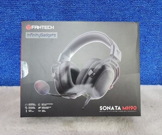FANTECH Sonata MH90 Multi-Platform Gaming Headset with Noise Canceling Microphone (Category: Headphones & Headsets) located in Manila. Submitted by infinitygadgetzph (Listing ID 1378174690, Image 2). Description: -Authentic -Authorized Dealer of Fantech -Sealed and Brand New -With 1 Month Warranty (Must keep the complete box/carton for warranty claim) SPECIFICATIONS & FEATURES: FEATURES: 🟩Bigger and More Precise - Delivers superior audio perform