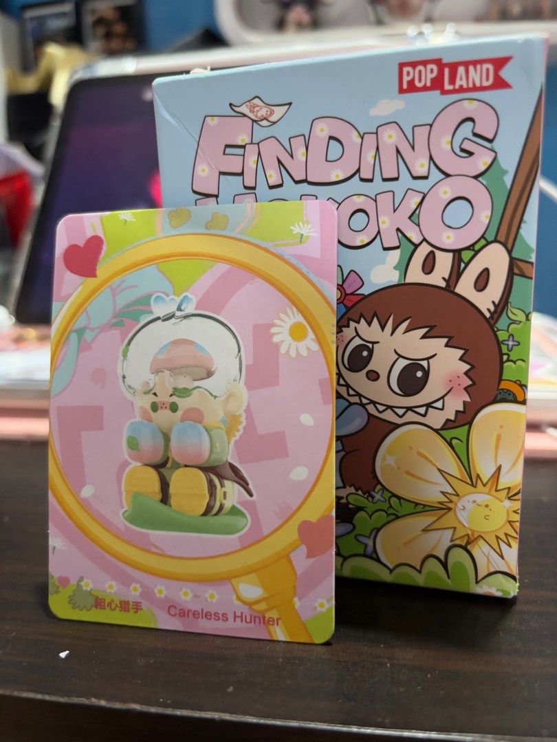 Finding Mokoko - Pino Jelly (Careless Hunter) (Category: Designer & Blind Box Toys) located in Marikina City. Submitted by ro4nn3 (Listing ID 1378255829, Image 1). Description: Sealed Foil Open box from the bottom .