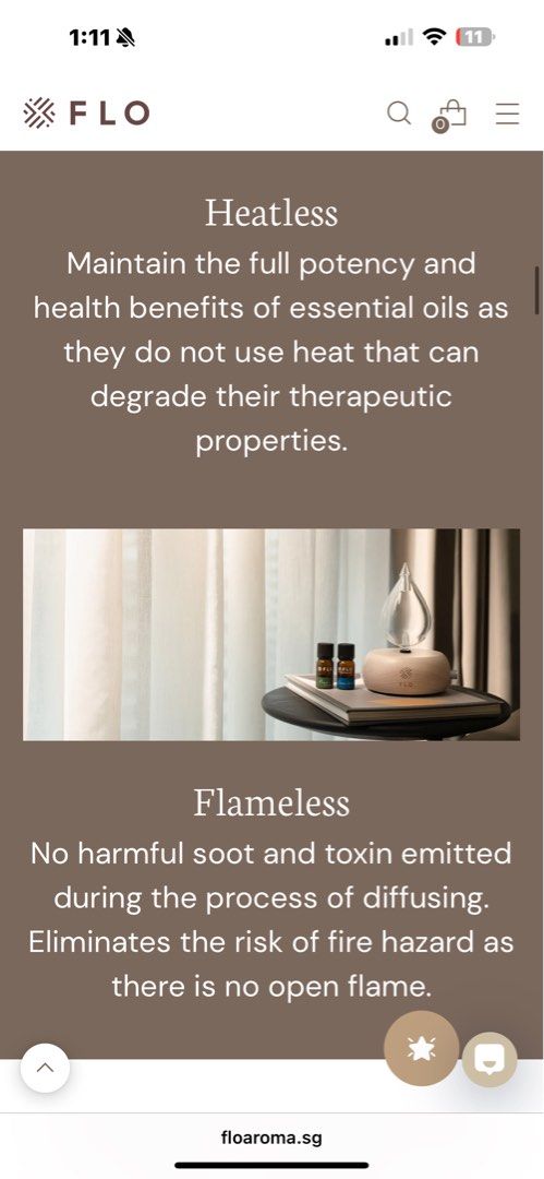 Flo heatless waterless diffuser65075495427585114