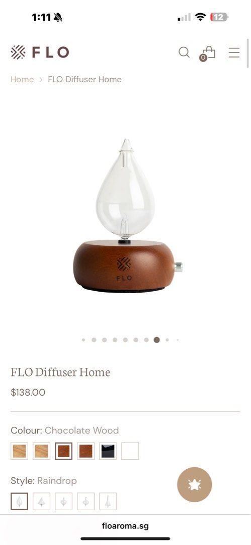 Flo heatless waterless diffuser65075495427585111