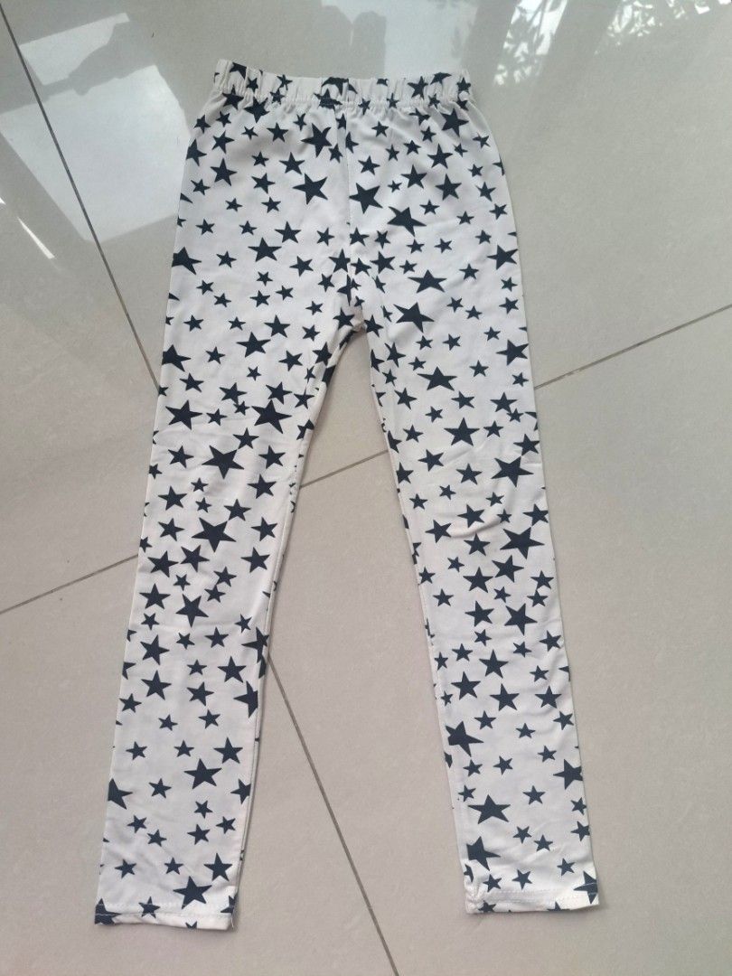 Girls Leggings (5-7 years) (Category: Babies & Kids Fashion) located in Singapore. Submitted by gratiafide (Listing ID 1378178557, Image 3). Description: Set of three pairs of kids' leggings with super cute designs. All in very good condition. Super soft material. Perfect for everyday wear. $5 each. Top up for post..