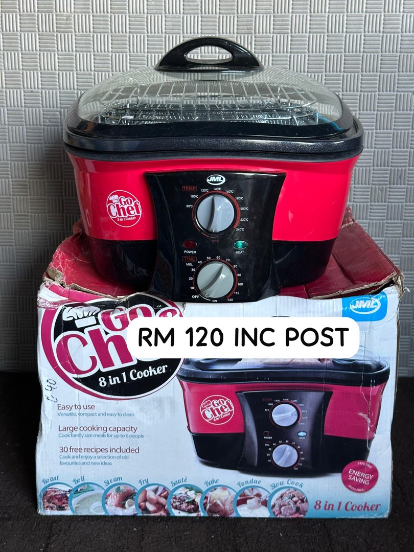 Go Cookers go chef 8 in 1 cooker, TV & Home Appliances, Kitchen Appliances ...