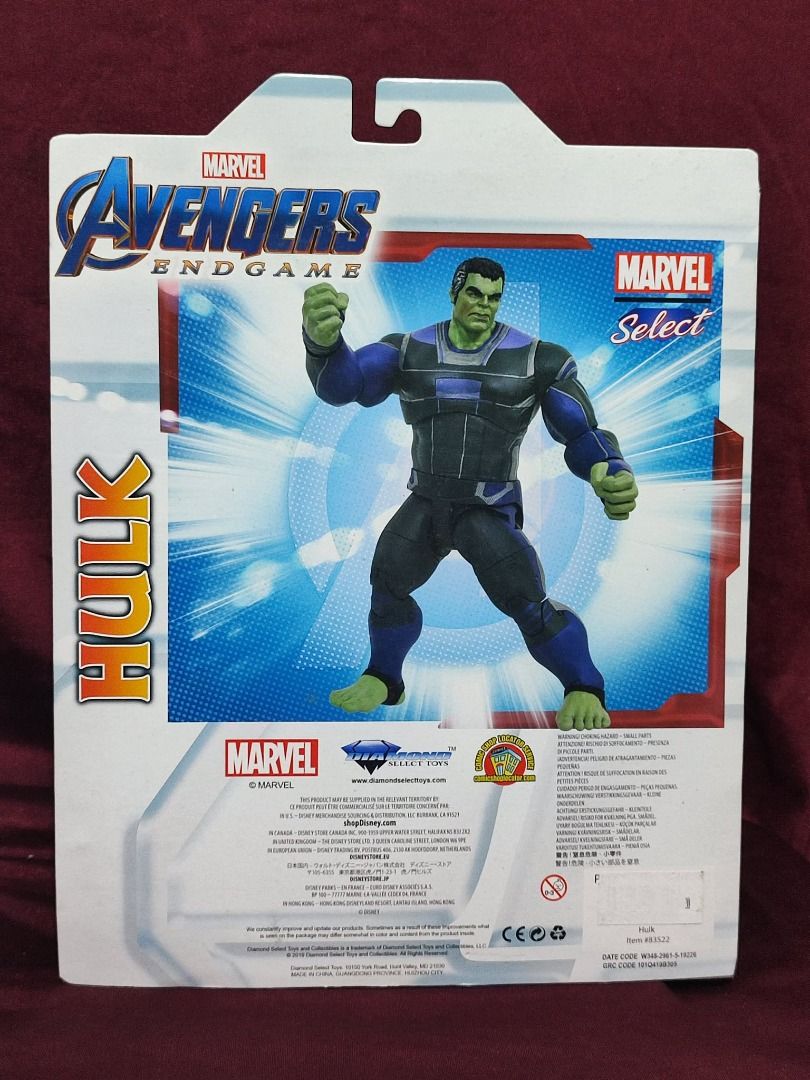 HULK, sealed - DISNEY EXCLUSIVE Marvel Select Avengers Endgame Thanos (Category: Figurines & Statues) located in Angeles City. Submitted by moretoys4u2024 (Listing ID 1377476472, Image 2). Description: * Message me if you want to purchase * Message me if you want to purchase * Message me if you want to purchase ` [ON HAND / AVAILABLE!!!] ` P3,400 DIAMOND SELECT Toys * Disney Exclusive * Marvel Avengers Endgame Hulk * sealed * packaging condition: