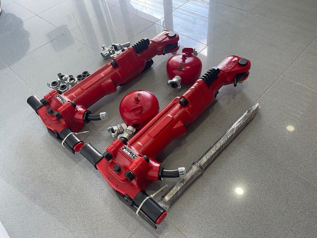 Jack hammer 90 lbs (Category: Construction Tools & Equipment) located in Cavite. Submitted by lapuagjans96184 (Listing ID 1378153285, Image 2). Description: Brand new 90 lbs jack hammer With complete accessories - 2 units moil point - 10 & 5 meters air hose 3/4” heavy duty With clamp & couplers - steel line oiler Free delivery within Metro Manila.