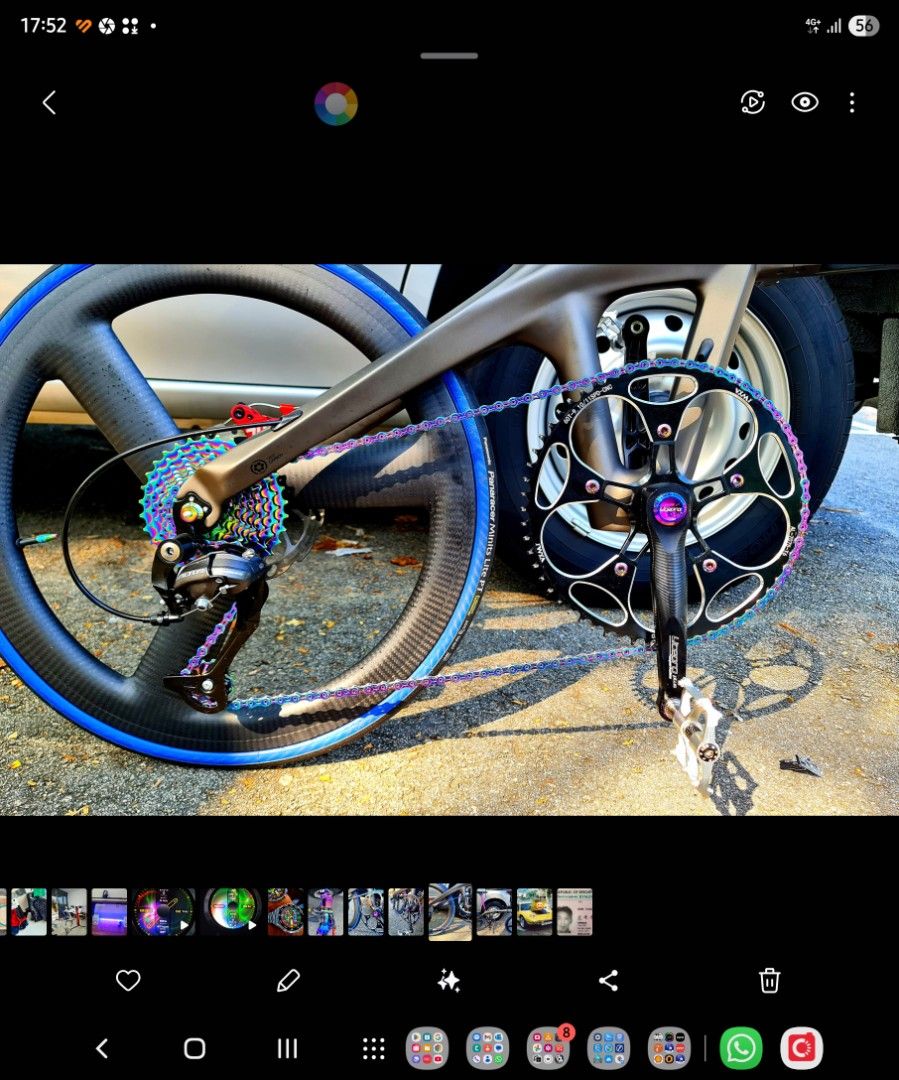 Java foldie (Category: Bicycles) located in Singapore. Submitted by choconchonho (Listing ID 1378244804, Image 2). Description: As good as new Full carbon and very light Wheels full carbon 20 inches ( $600 ) Expensive wheel hubs very loud and nice JUIN disc brake system ( Upgrade $220 ) SAM HILL quality seat ( $180 ) Never use as I only ride road and TT bikes Selling at great loss.