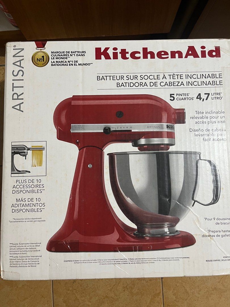 Kitchen Aid (Category: Hand & Stand Mixers) located in Makati City. Submitted by rainnes18 (Listing ID 1378202558, Image 1). Description: Lighty used and a very good condition. Artisan “Kitchen Aid”.